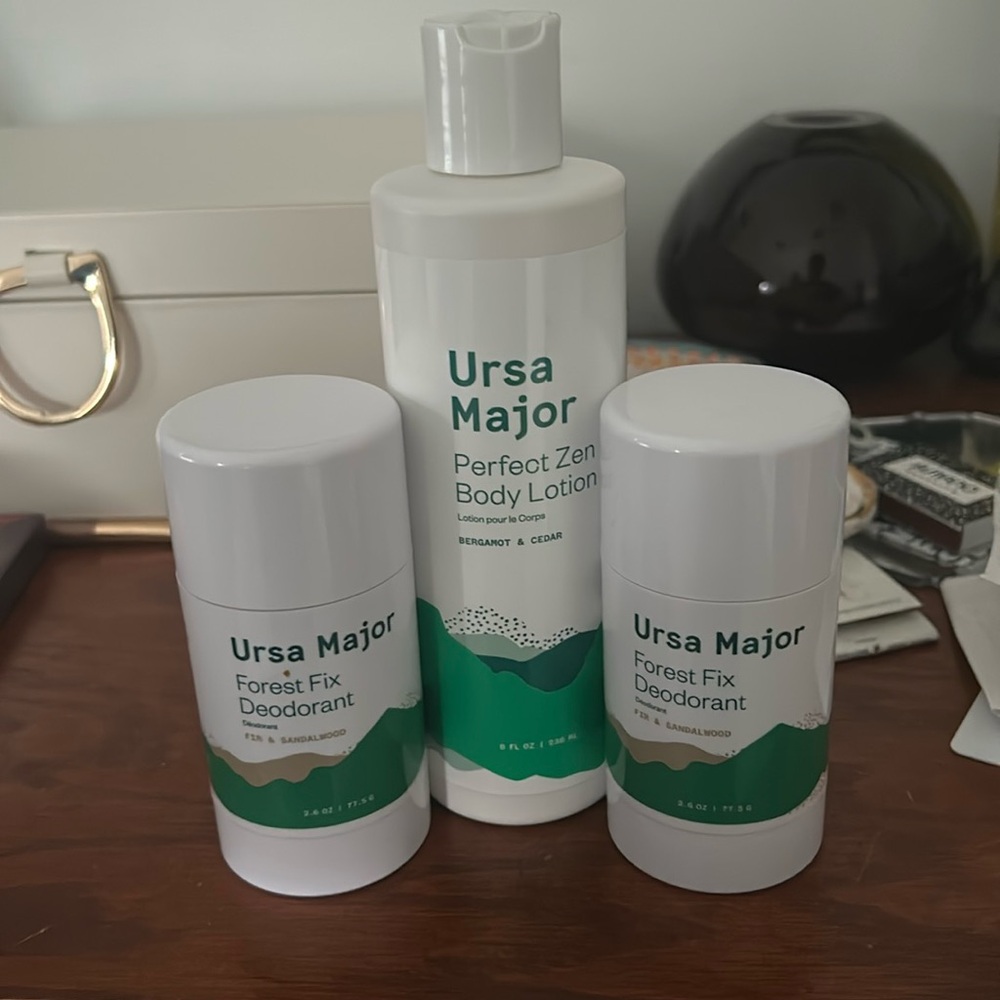 NWOT Ursa Major Zen Body Lotion & Forest Fix Deodorant